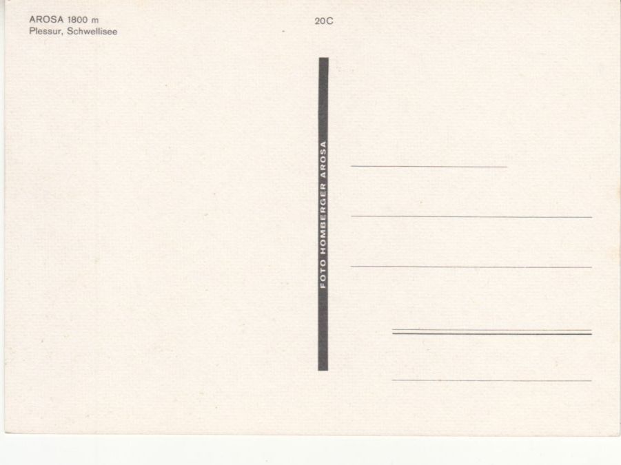 Ansichtskarten: Arosa ca. 1970 – Gebraucht aus Bürglen TG von StampGraf 1
