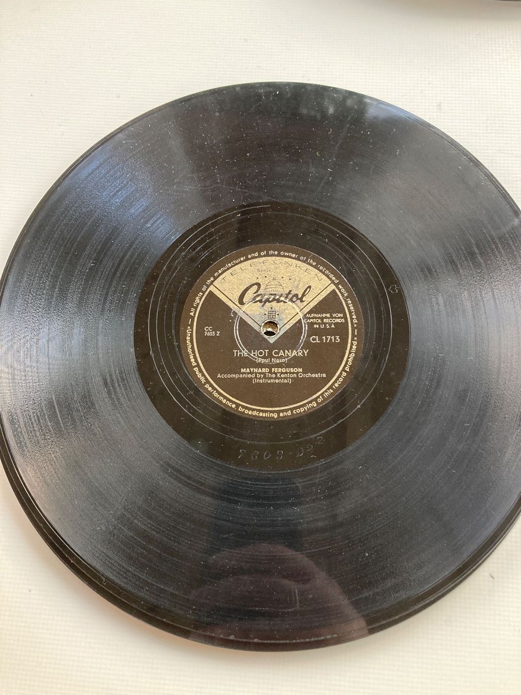 Vinyles: 4 Schellackplatten mit Jazz- und US - Schlagermusik – D'occasion à Altstätten SG par orthophonix 6