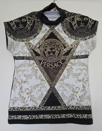 Versace T-Shirt Kurzarm mit Strass Grösse S