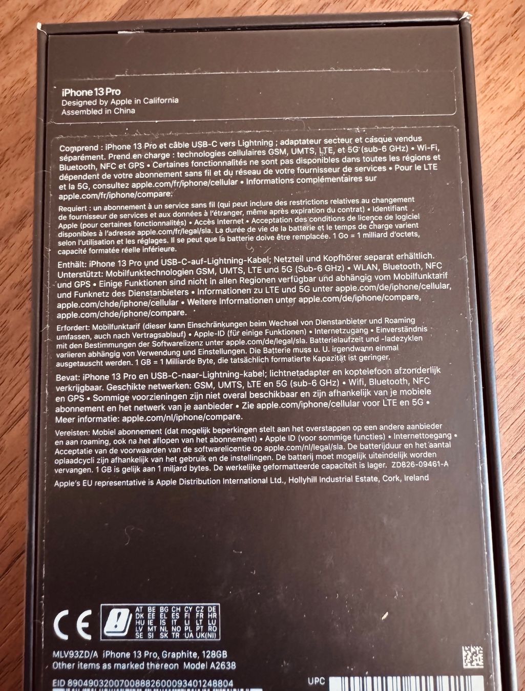 Apple Telefoni cellulari / Smartphones: iPhone 13 Pro 128 Gb – Usato da Zürich venduto da cha_bt6t 4