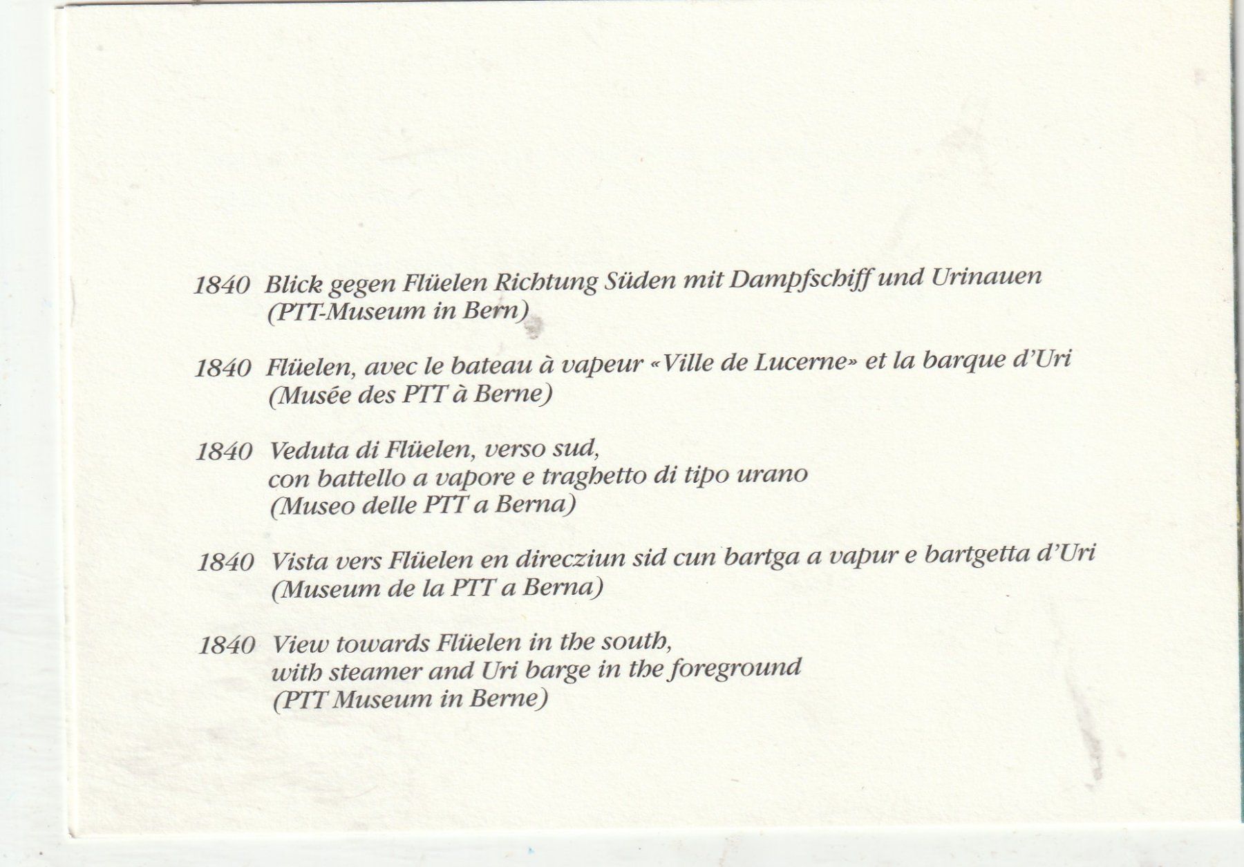 Cartoline postali: Flüelen Grusskarte – Usato da Lumbrein venduto da made02 1