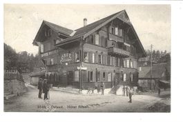 Gstaad (BE) Hôtel Rössli - Café Restaurant - um 1915