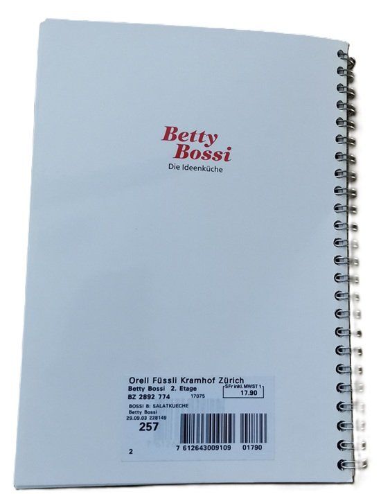 Libri: Betty Bossi SALATKÜCHE – Usato da Wilen b. Wollerau venduto da morethanmusic 1