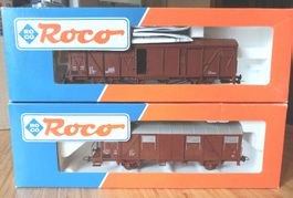 Roco Ho 47266+47267, 2 Wagons de Marchandises de la DR