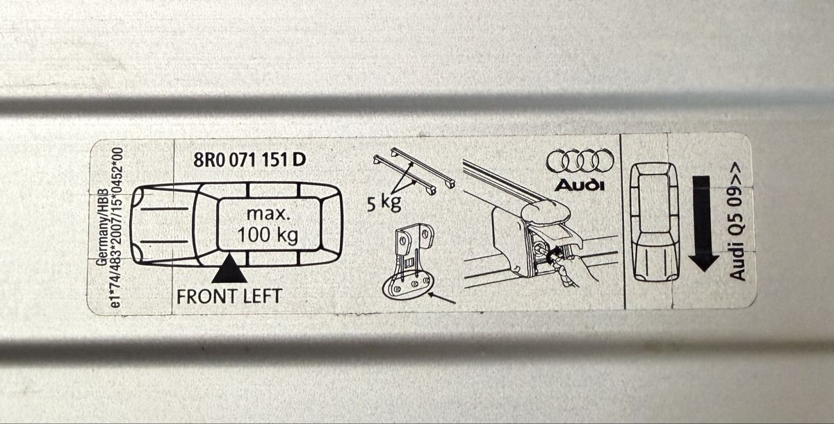 Dachträger: Dachträger Audi Q5 – Gebraucht aus Rüthi (Rheintal) von Alm6 2