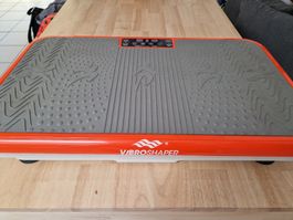 Vibrationsplatte Vibroshaper orange mit Fernbedienung