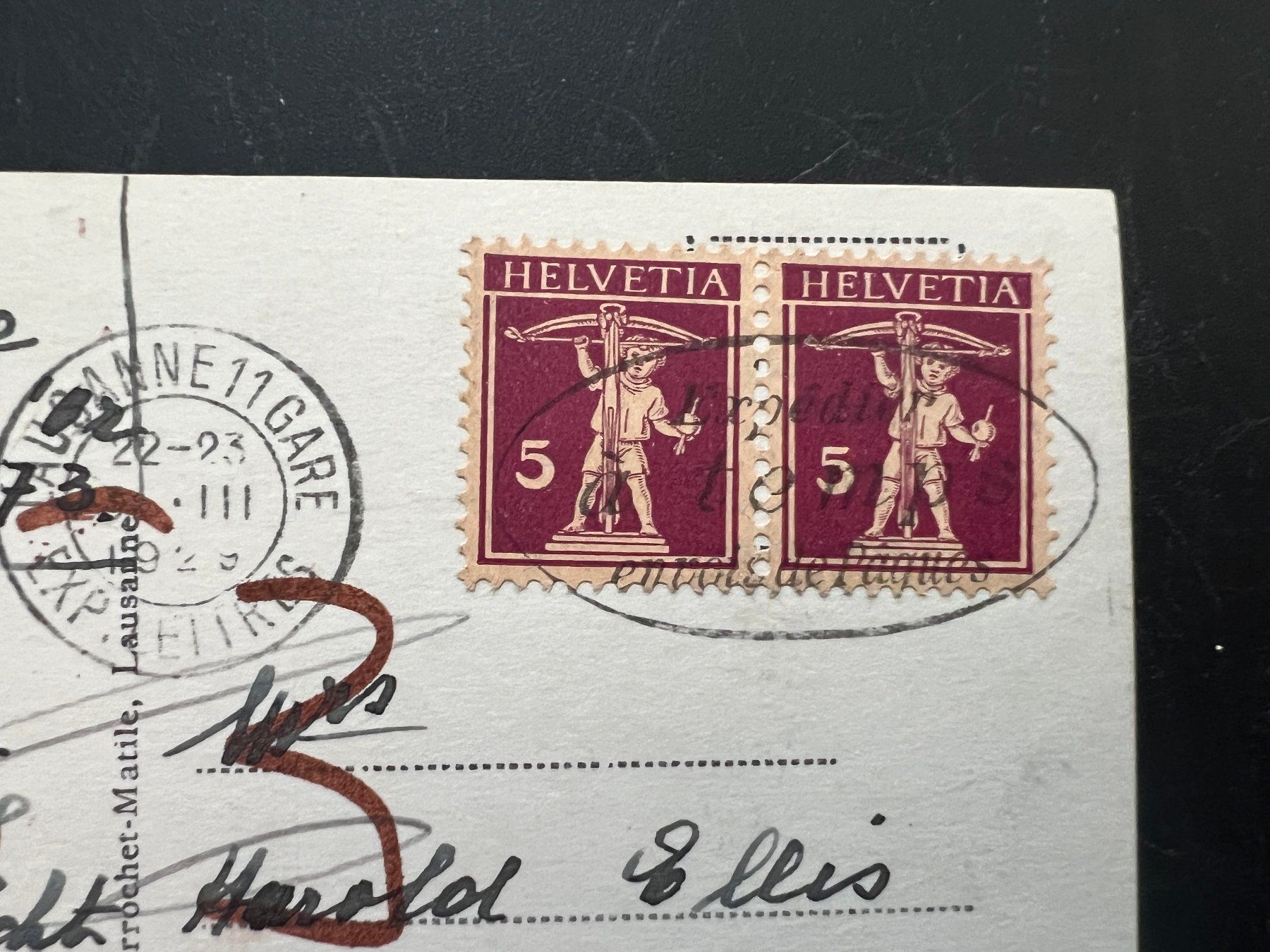 Cartoline postali: AK 1929 Lausanne    (G1248) – Usato da Hinwil venduto da Sidi4 1