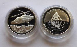 2x 20 Fr. 2002 - REGA und EXPO 02, ex PP in org. Kapsel