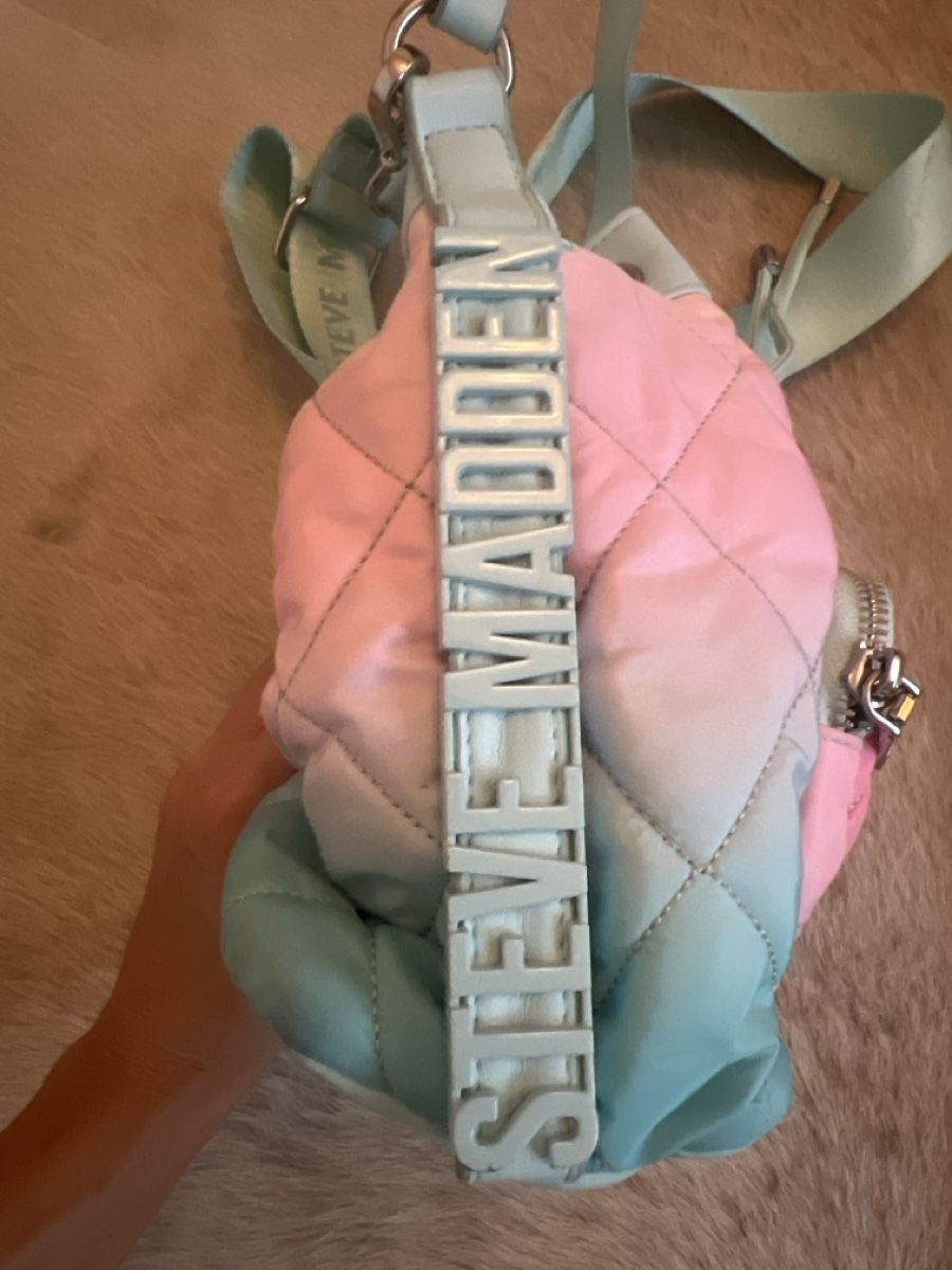 Steve Madden Borse da donna: Steve Madden Beuteltasche rosa blau gesteppt – Nuovo (secondo la descrizione) da Richterswil venduto da ang_2vks 3