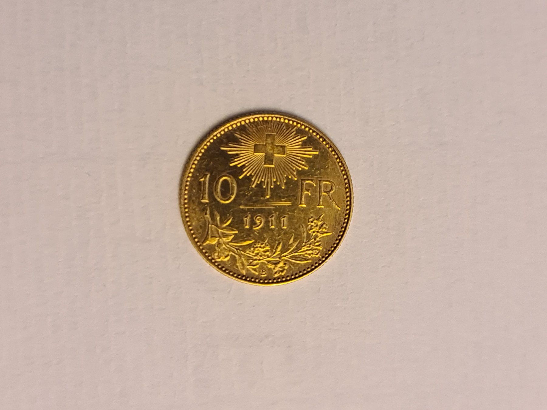Tutti le monete: Fr. 10.00  Goldvreneli 1911  rar – Usato da Altstätten SG venduto da kili98