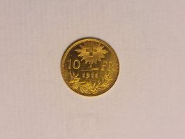 Fr. 10.00  Goldvreneli 1911  rar
