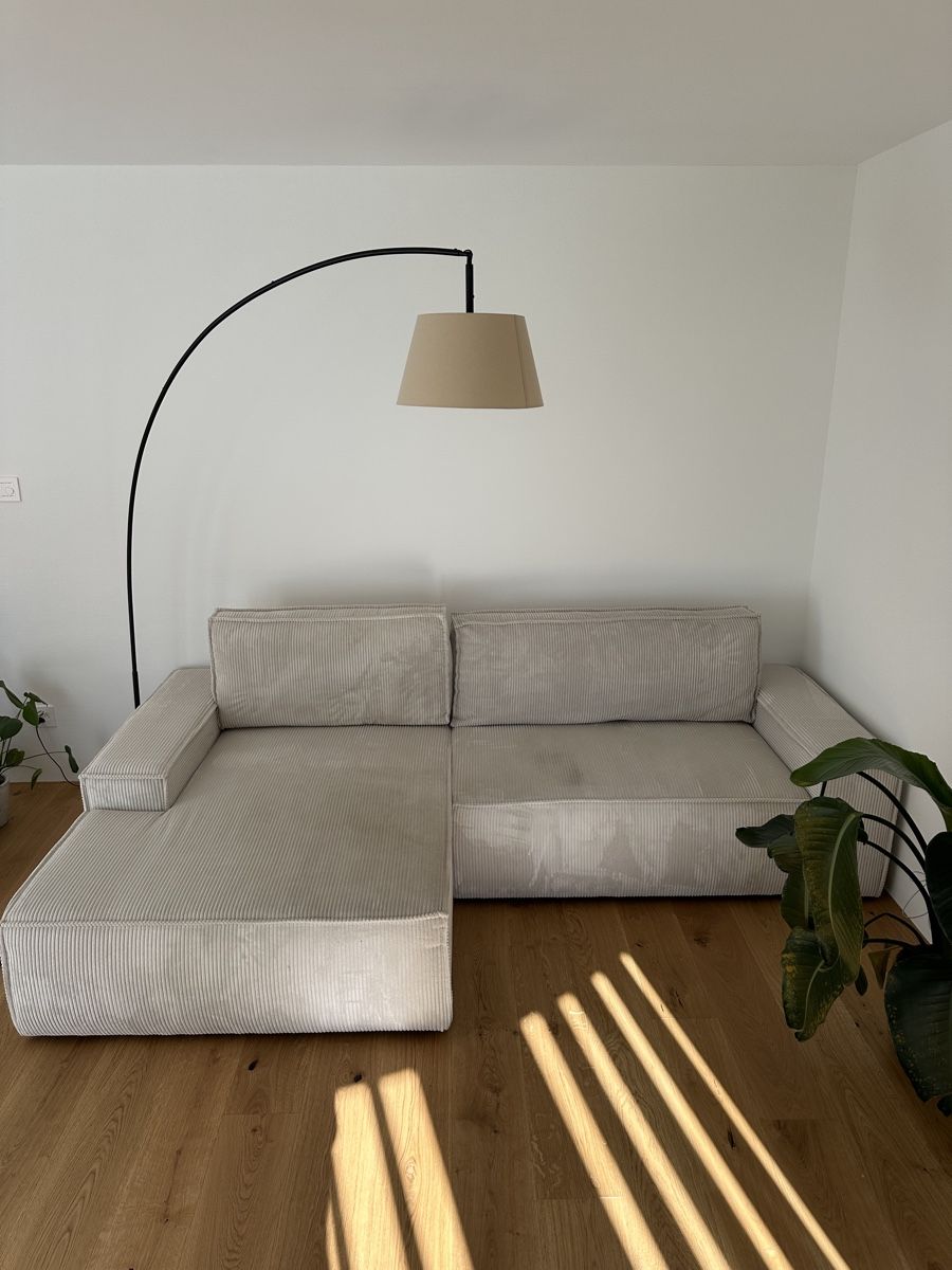Sofas: Cord Ecksofa „Amelia“ beige – D'occasion à St.Moritz par marog90