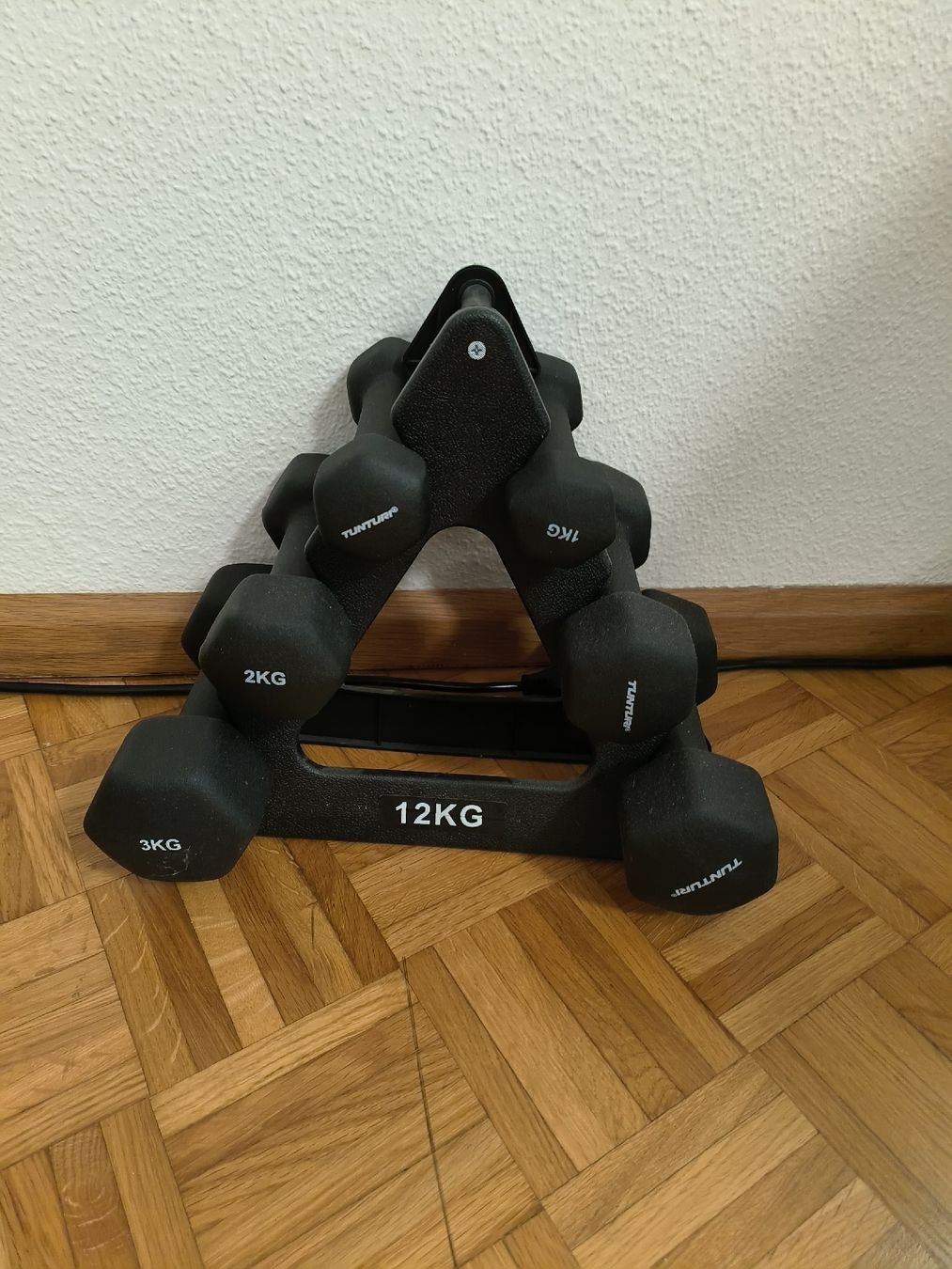 Tunturi Manubri & Pesi: Hantelset 1-3kg mit Ständer gebraucht – Usato da Ettingen venduto da sylsch