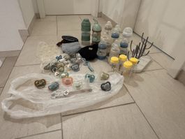 Babyflaschen Schnuller Set gebraucht… Div. grössen 