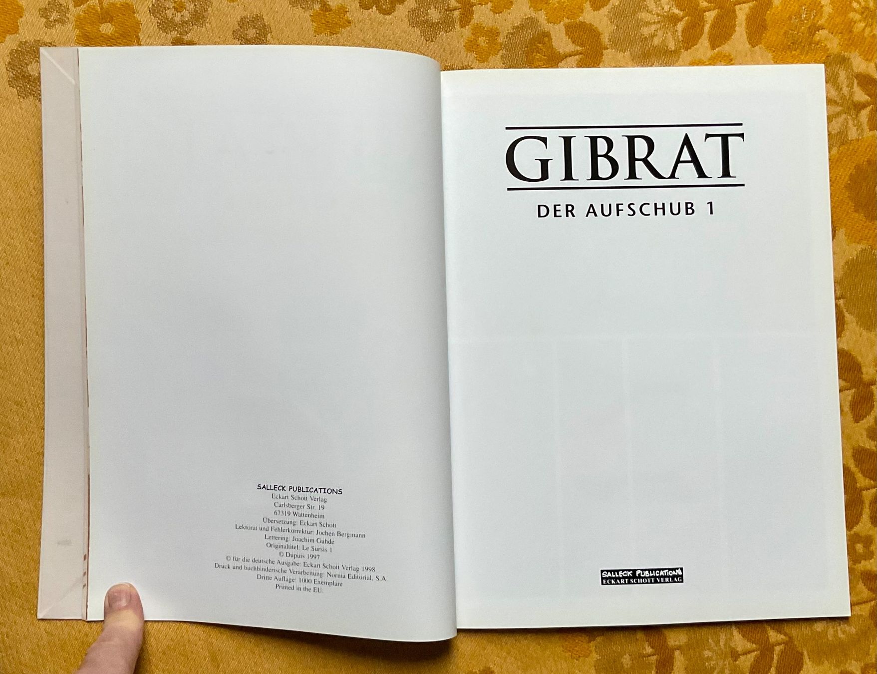 Fumetti: Gibrat Band Nr 1 von 1998 – Usato da Endingen venduto da nathan05 5
