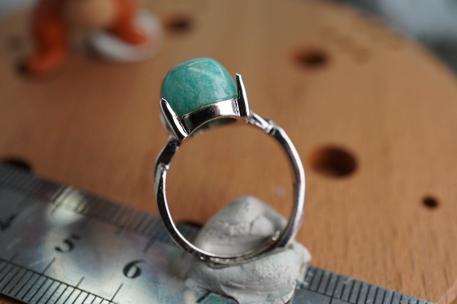 Minéraux & Lithothérapie: Amazonit   ring Grösse  Variabel     (Räumung!) – Neuf avec emballage d'origine à Eschenbach SG par topstone 4