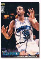 Dell Curry 1964- NBA Hornets Autogramm Upper Deck 6x9cm