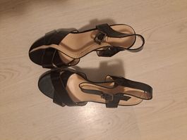 Schicke Sandaletten, schwarz, Grösse 38, wie neu! Sommer