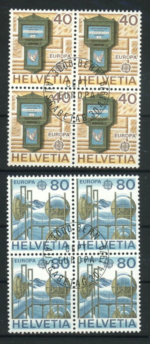 Tutti i francobolli: 1979, Europa, Viererblöcke, ET – Usato da Willisau venduto da Vollstempel