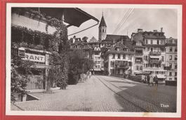 Thun - Aarebrücke mit Restaurant - 1934
