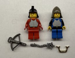 2 seltene Lego Ritter mit Zubehör