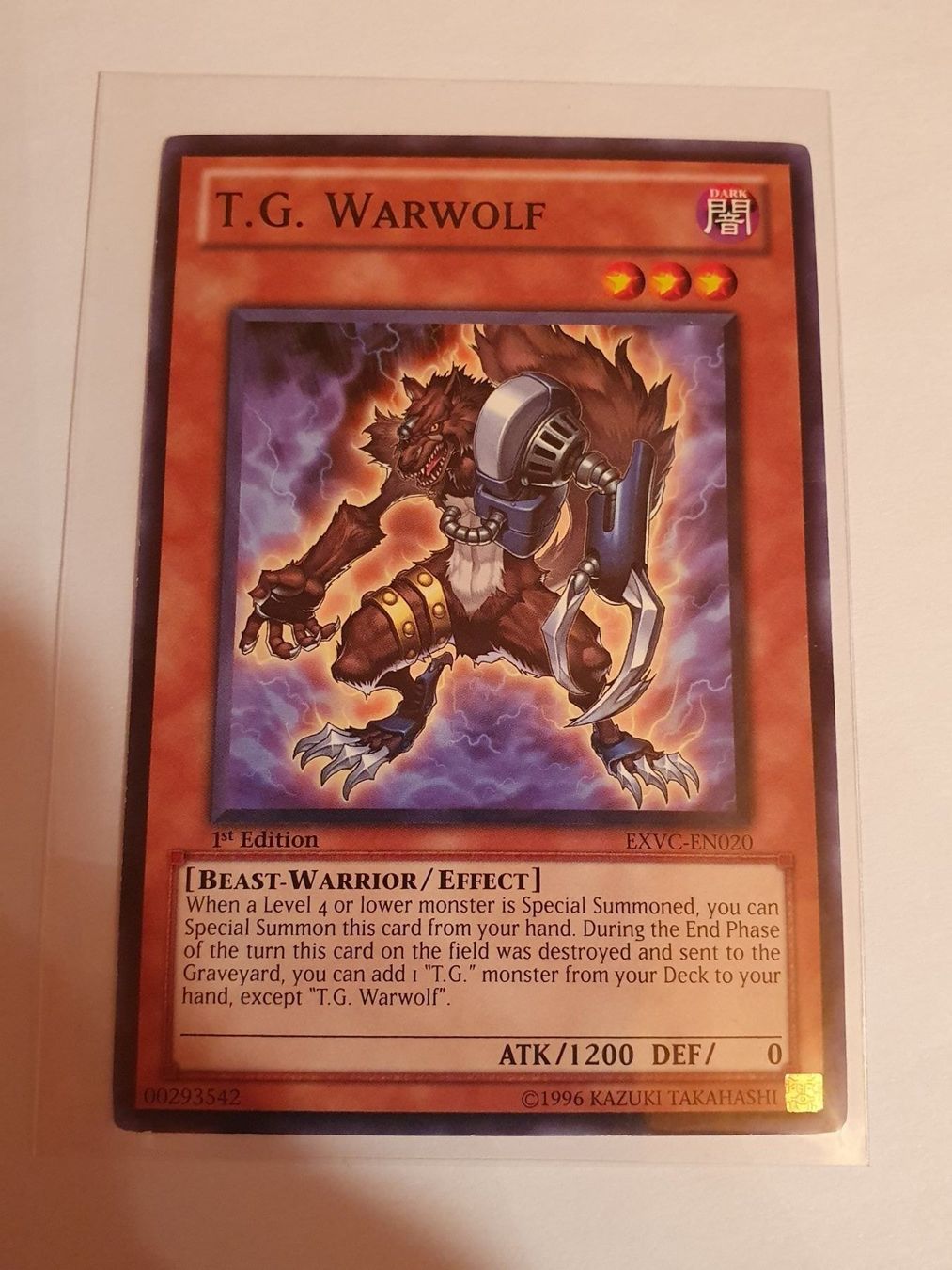 Yugioh Carte collezionabili: Yugioh T.G. Warwolf first Edition Card – Usato da Oberdorf BL venduto da BaldenEagle
