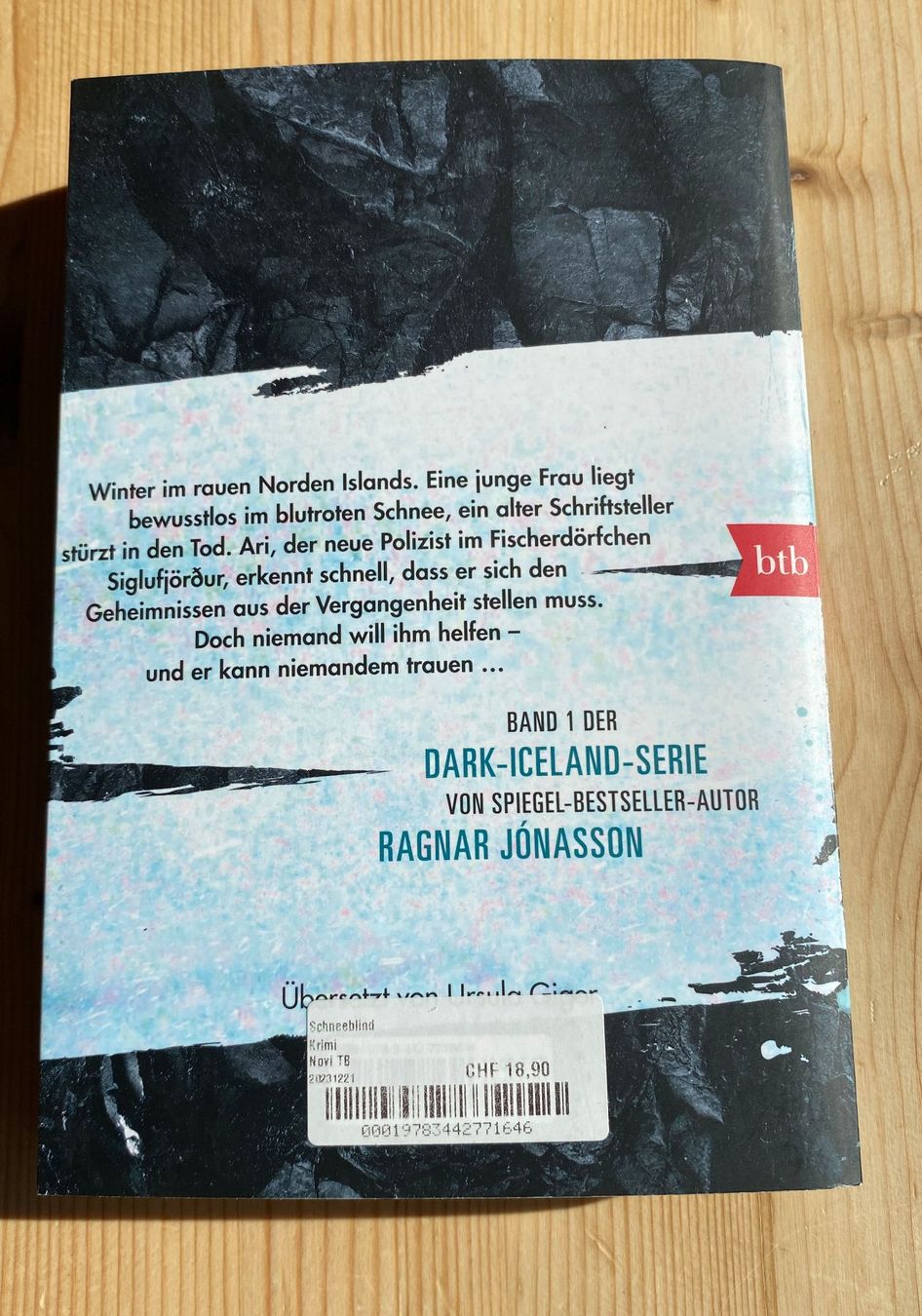 Bücher: Ragnar Jonasson: Schneeblind – Gebraucht aus Weinfelden von Cheyenne21 1