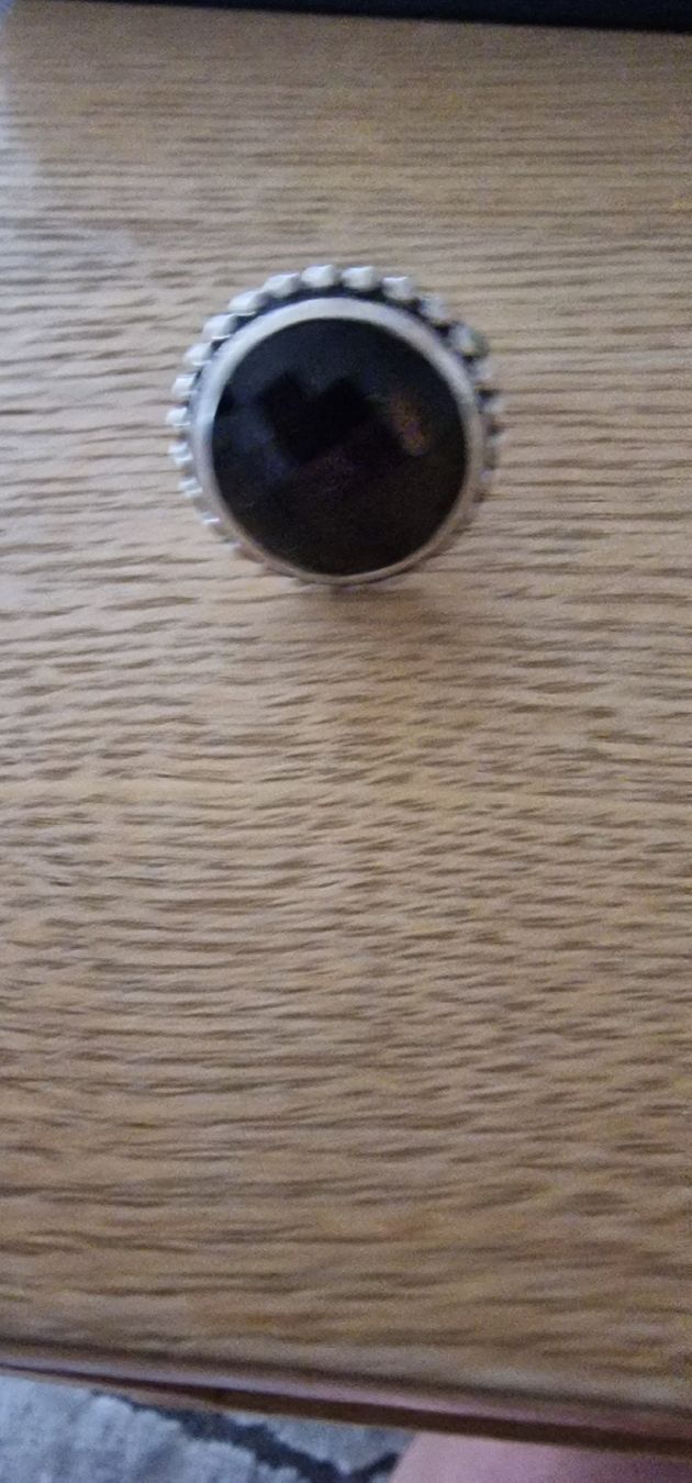 Anelli: Silber Ring 925 mit echtem Stein – Usato da St. Gallen venduto da mania03