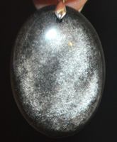 Anhänger L-4176 – Silber Obsidian 30x21mm