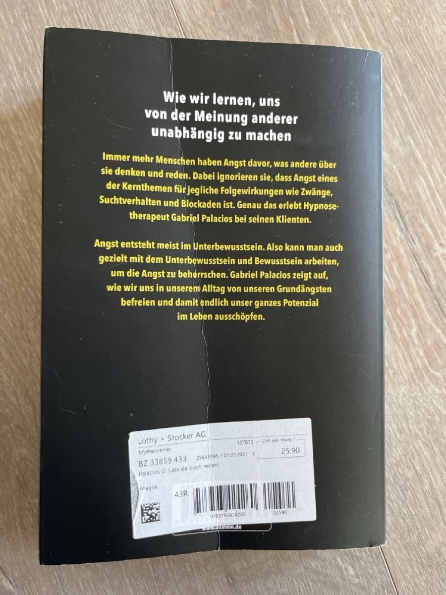 Libri: Buch: Lass sie doch reden!" - Gabriel Palacios – Usato da Udligenswil venduto da nwal 1