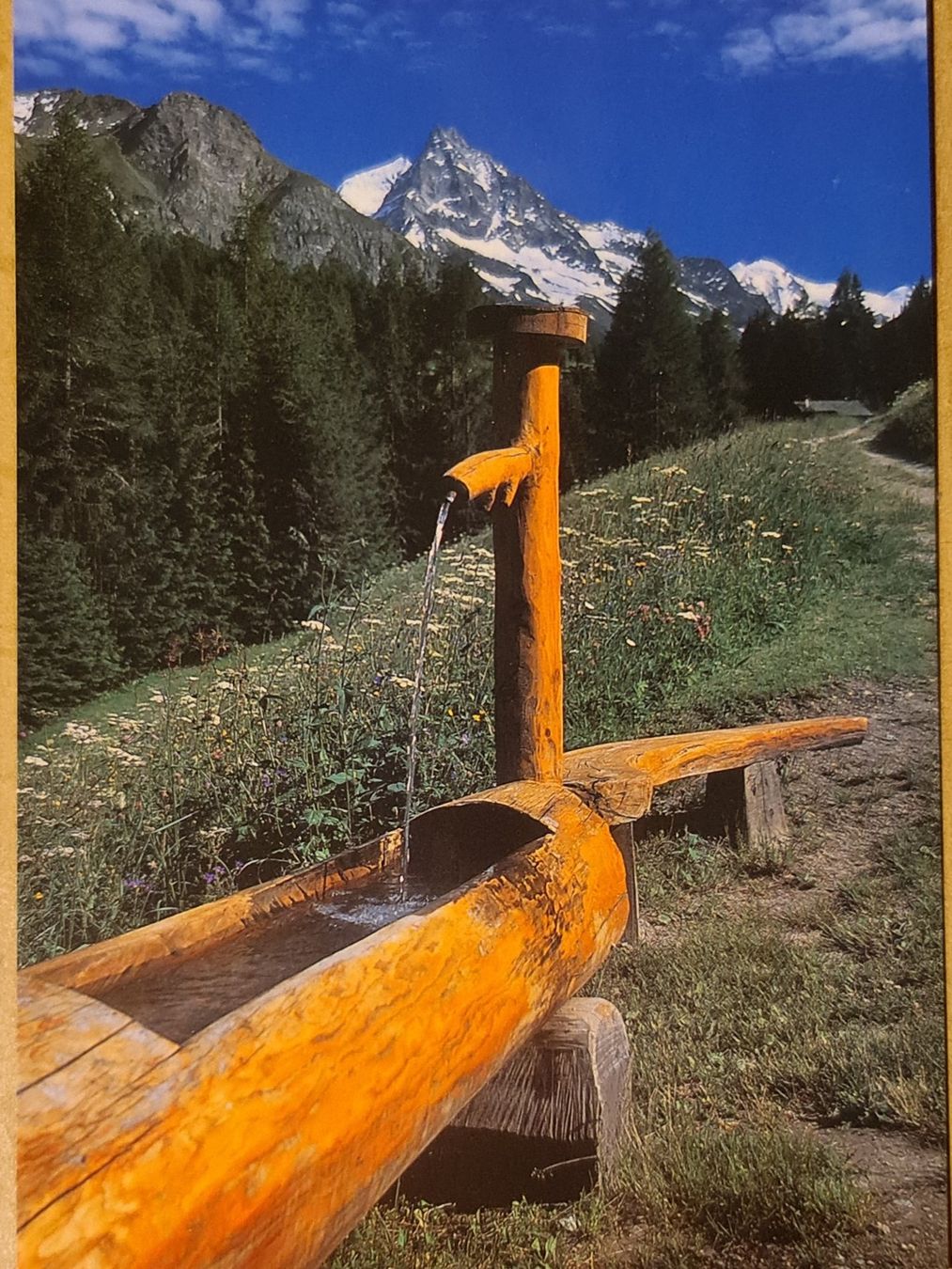 Ansichtskarten: Ansichtskarte Brunnen Wallis – Gebraucht aus Dintikon von Vexi