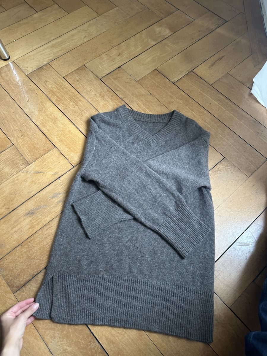 Pullover & Sweatshirts: 100% Cashmere Pullover V-Ausschnitt beige/grau  – Neu (gemäss Beschreibung) aus Luzern von w.welihodska 2