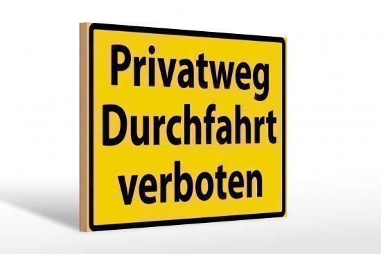 Insegne: Blechschild-PRIVATWEG DURCHFAHRT VERBOTE – Nuovo e nell'imballaggio originale da Rupperswil venduto da big-one-sale 1