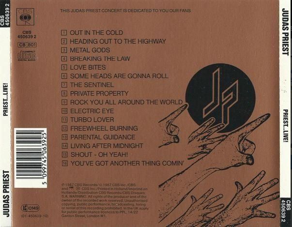 CD: Judas priest - Live... – Usato da St-Cergue venduto da VeganWarrior 1