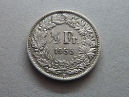 1/2 Fr.  1955  -  ungereinigt  -
