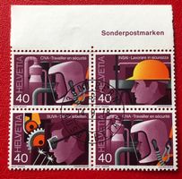 4 er Block Nr.614/615/616 mit Vollstempel Bern