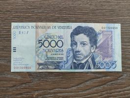 Venezuela 5'000 Bolivares 2004 !!!!!