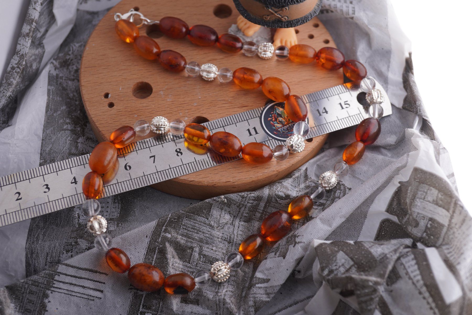 Minéraux & Lithothérapie: Bernstein Bergkristall     mit   925 Silber   Halskette – Neuf avec emballage d'origine à Eschenbach SG par topstone 6