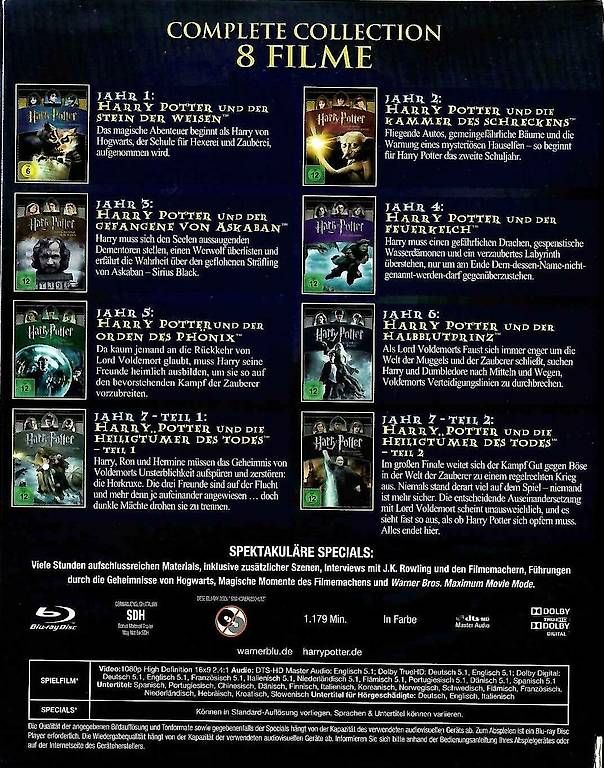 Tutti i DVDs: Harry Potter 1-7 - Complete Collection - Blu-rays – Usato da Dörflingen venduto da Super-Bob 3
