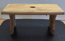 Kleiner Schemel Holzschemel Melkschemel Vintage 30x19x13cm