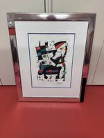 Original Lithografie Joan Miro Oda XV ans im Blattgoldrahmen