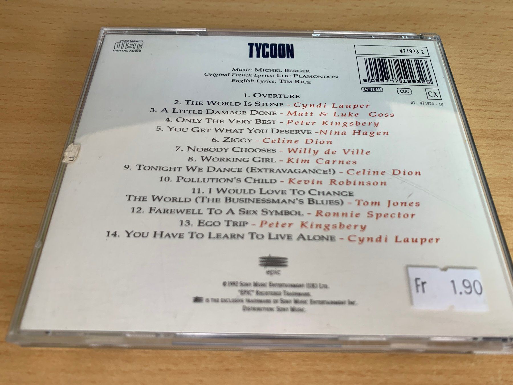CD: Various – Tycoon – Usato da Rikon im Tösstal venduto da Alpenmutz 1