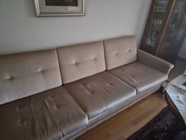 Sofa und 2 Sessel Sitzgruppe Beige guter Zustand