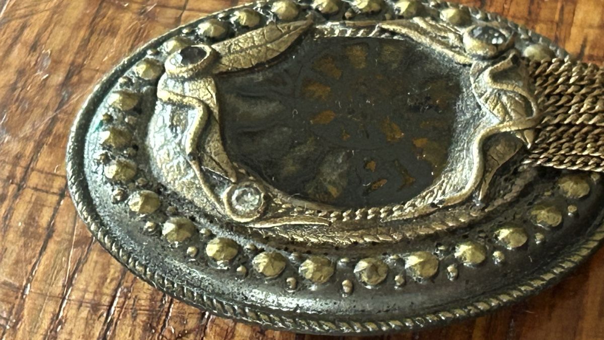 Spille & Fermagli: Brosche mit Amonit ca. 60 er Jahre – Usato da Riedholz venduto da Frettchen63 2