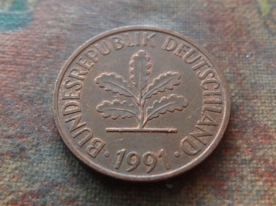 Tutti le monete: DEUTSCHLAND 2 Pfennig 1991 – Usato da Romanel-sur-Lausanne venduto da Swift13