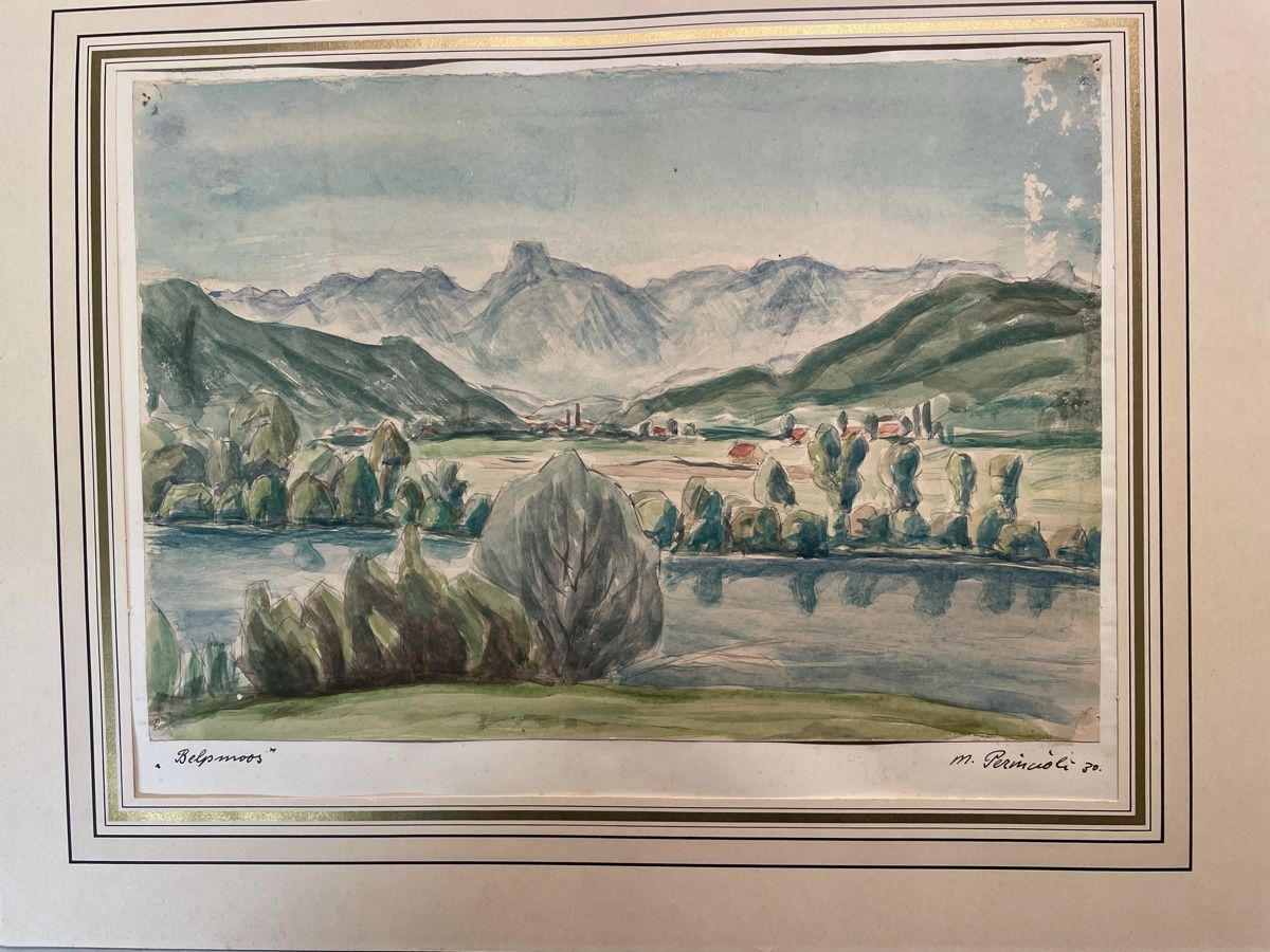 Poster & Bilder: Belpmoos,  Aquarell von  Marcel Perincioli – Gebraucht aus Hindelbank von chinok01