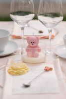     Teddy Kerze im Glas  Hochzeit, Taufe & Geschenk 