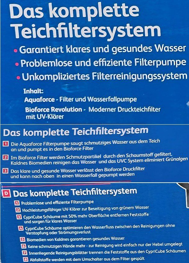 Sonstiges: Teichfilter / Teichpumpe Hozelock Cyprio 12000 – Neu und originalverpackt aus Hochdorf von  3