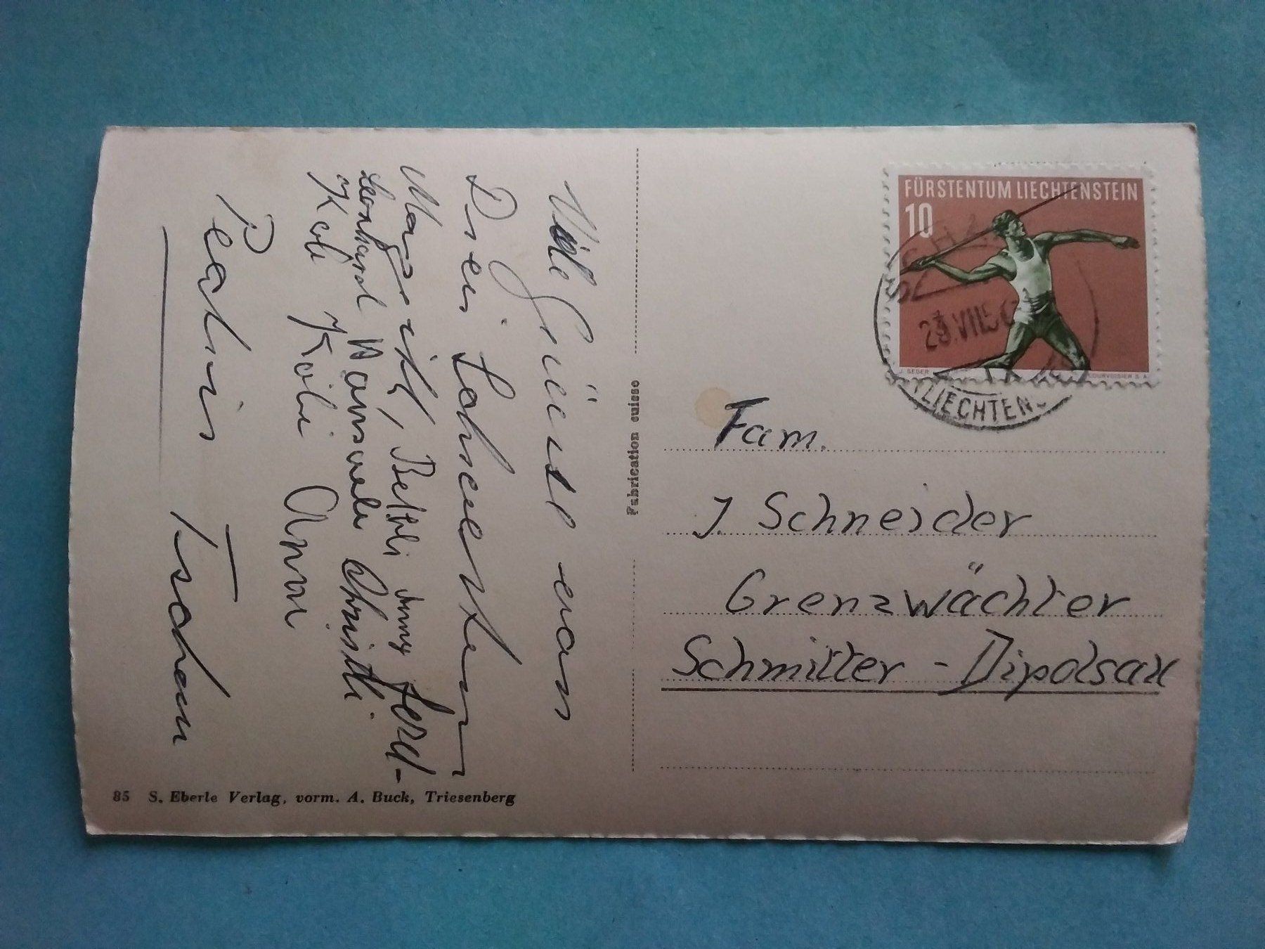 Cartoline postali: FL Planken – Usato da Appenzell venduto da lama19 1