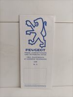 Brochure Catalogue Tarif/Preise Peugeot 1988 (Suisse)